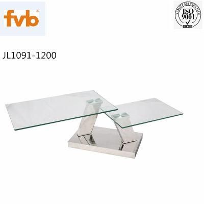 Coffee Table Desk Sets Marble Countertop with Stainless Steel Metal Frame Living Room