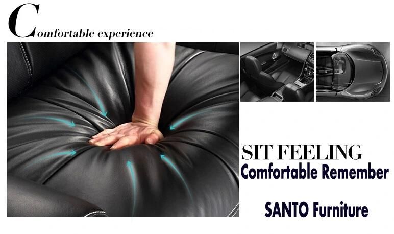 Italian Corner Genuine Convertible Leather Relax Sofa Chair Lobby Purple Drawing Room Sofa Set