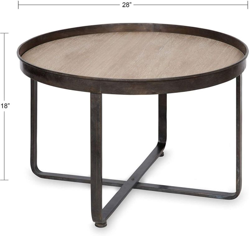 Nordic Tray Iron Side Table Modern Metal Design Simple Coffee Table