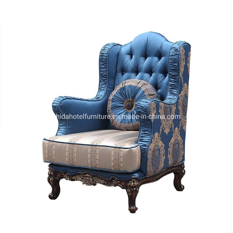 Antique Luxury Classic Living Room Reception Area Hotel Lobby Chair