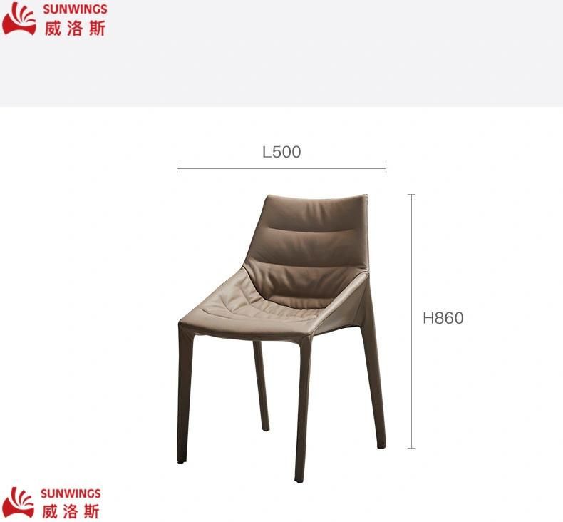 Light and Luxury Solid Wood Fabric All - Covered Dining Chair for Hotel