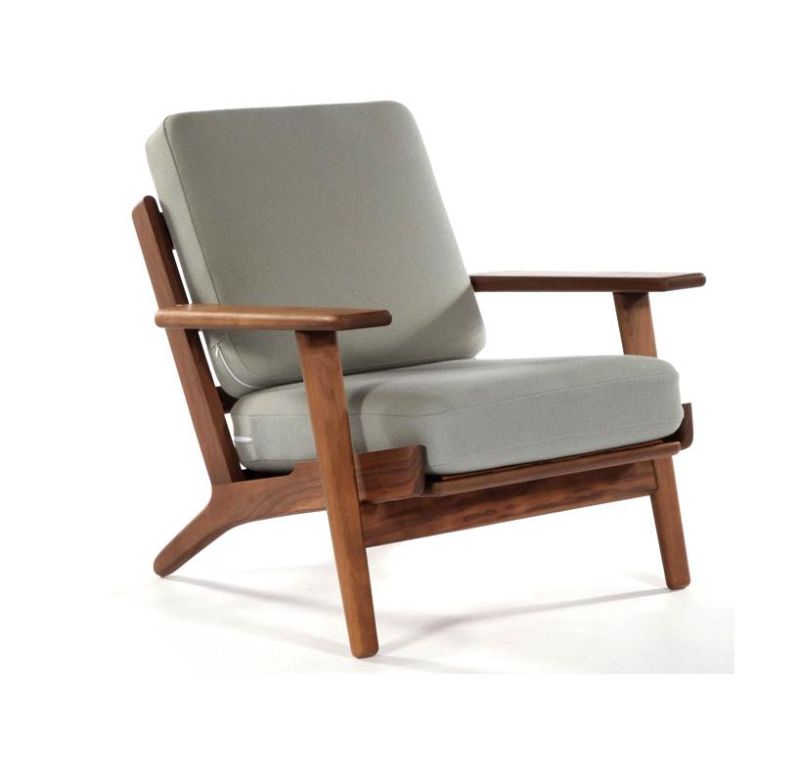 Hans Wegner Plank 1 Seater Wooden Frame Sofa Chair