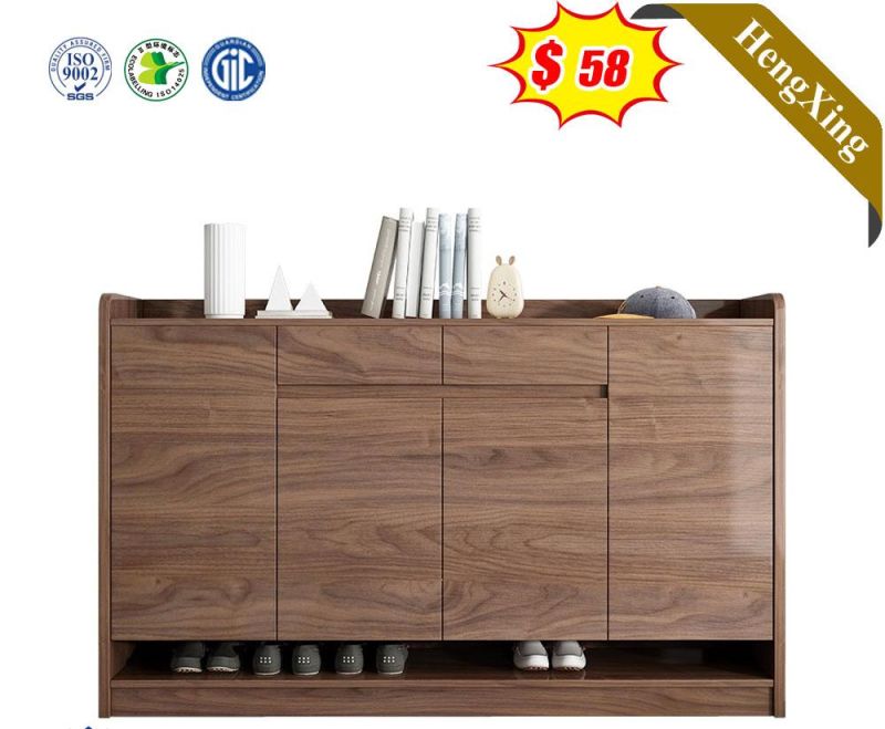 Home Decoration Walnut Color Wooden Shoe Cabinet Shoe Closet From China