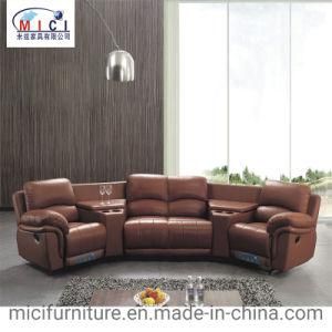 American Style Home Theater Genuine Recliner Leather Cinema Sofa