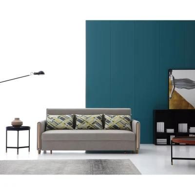 Luxury Cloth Leisure Hotel Furniture Chesterfield Furniture Modern Simple Leisure Living Room Sectional Upholstery Folding Bed Sofa