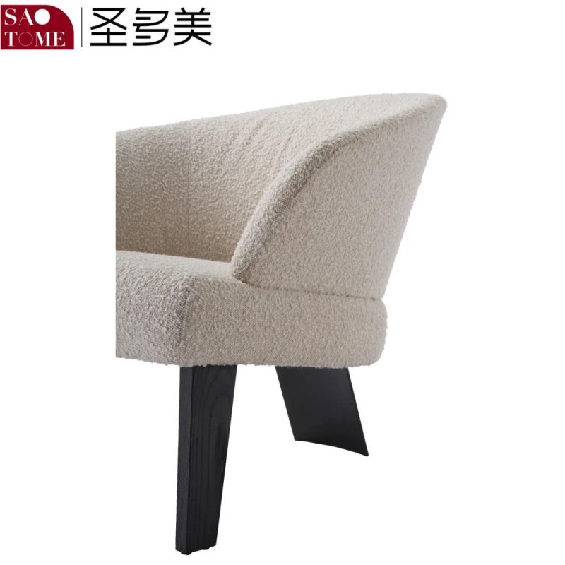 Modern Hotel Family Living Room Can Customize Non Foldable Leather Leisure Chairs