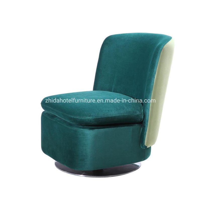MID Back Living Room Furniture Home Swivel Fabric Leather Chair for Restaurant