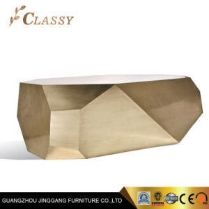 Luxury Brass Stainless Steel Coffee Table for Living Room