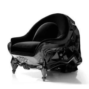 Y295 Fiberglass Leather Skeleton Shaped Chair Custom Animal Shaped Chair