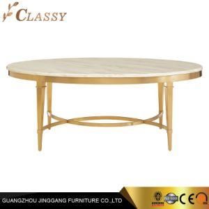 Modern Oval Marble Coffee Table