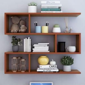 High Quality Wall-Mounted Wooden Bookshelf for Home or Office