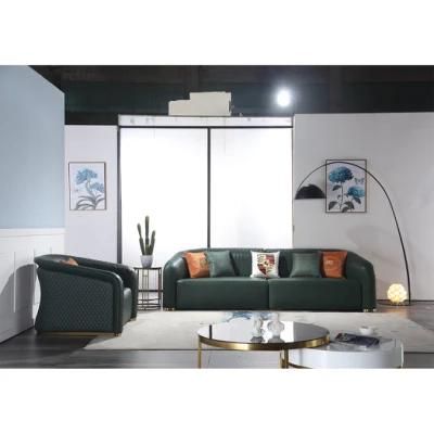 Customer Home Modern Luxury Leather Furniture Livingroom Living Room Leather Sofa Combination Sofa