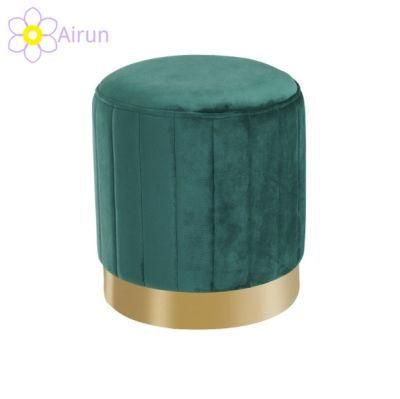 Living Room Chair Stool Bedroom Makeup Ottoman Home Velvet Ottoman Stool