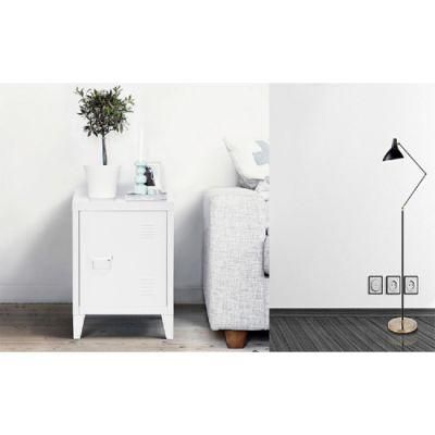 2 Tier Home Nightstand Bedside Cabinet with Single Door