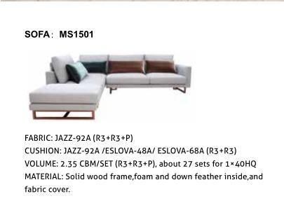 Fashion Style Living Room Furniture Modern Fabric Sofa