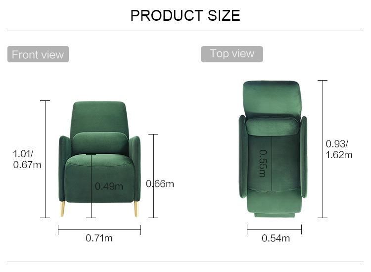 Linsy New European Sofa China Living Room Recliner Chair Dy26