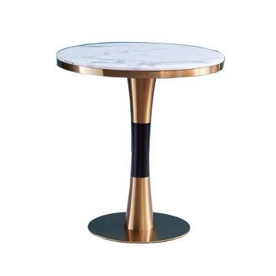 Luxury Gold Stainless Steel Coffee Table End Table for Living Room