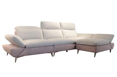 New Modern Design Living Room Furniture Fabric Sectional Sofa Set Corner Couch for Home