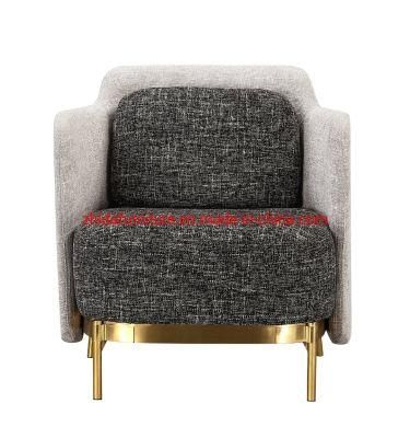 Metal Leg Leisure Style Modern PU Leather Chair for Coffee Shop