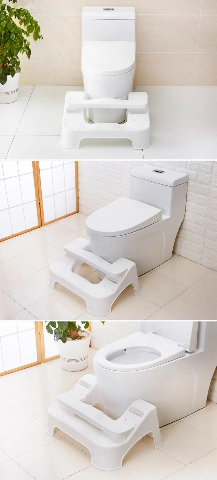 2021 New Adjustable Plastic Bathroom Toilet Stool Squatty Potty
