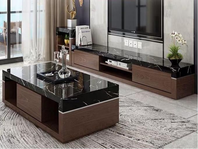 Modern Home Living Room Cabinets Set Furniture Design Costum Made Solid Wood Tea Table
