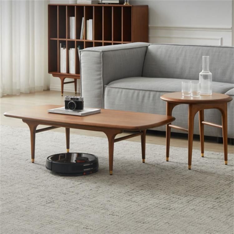 Nordic Japanese Style Solid Wood Small Apartment Boxwood Coffee Table