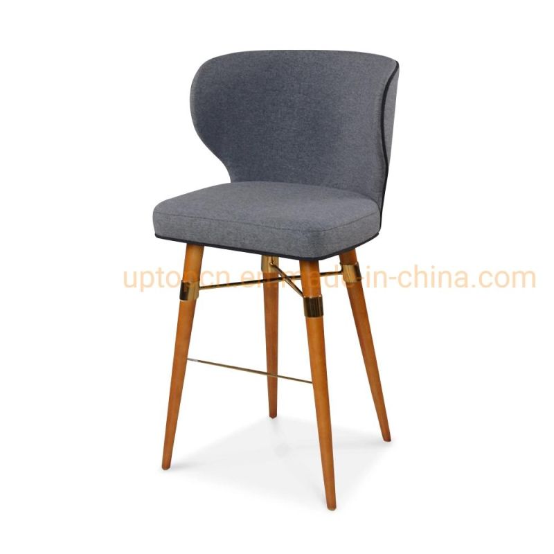 Restaurant Furniture Leather Louis Bar Chairs for Sale (SP-BS438)