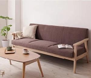 Super Quality Modern Living Room Sofa with Wooden Armrest (WD-9601-3)