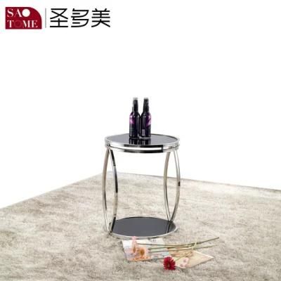 Modern Exquisite and Small Furniture Metal Glass End Table