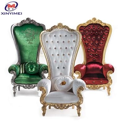 Hot Selling Royal Luxury Wedding Hotel King and Queen Throne Sofa Chair (Xym-H107)