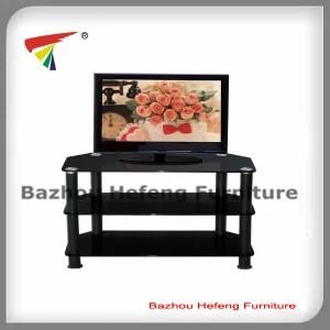 Metal and Tempered Glass TV Cabinet, Glass TV Stand (TV061)