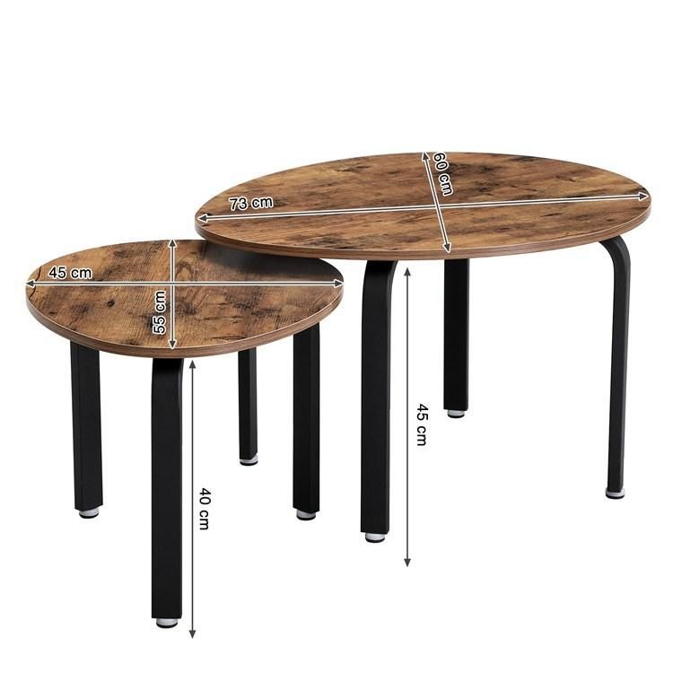 Web Celebrity Industrial Style Living Room Two Piece Coffee Table Dining Table Side Table