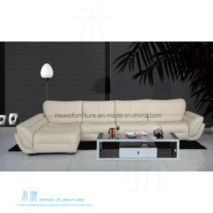 Modern Living Room Corner Leather Sofa for Home (HW-8193S)