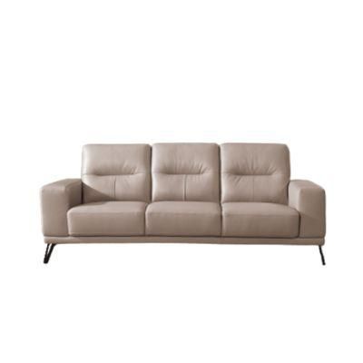 Stainless Steel 1+2+3 Genuine Leather Dubai Furniture Settee Living Room Sofa Hot