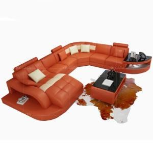 China Extra Large Heavy Duty Long Life Foshan Sectional Genuine Leather Sofa for Living Room