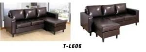 Chinese Manufacturer Factory Sets of Leather Sofa Home Furniture Castanho De Faux Leather Sofas