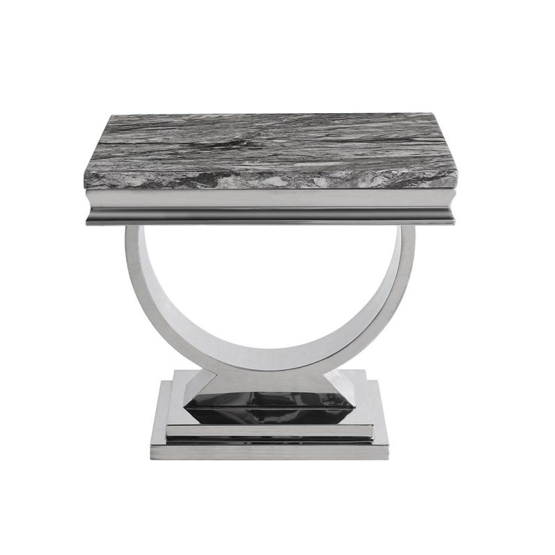 Factory Wholesale Stainless Steel Marble Table for Living Room Coffee Table Tea Side Table