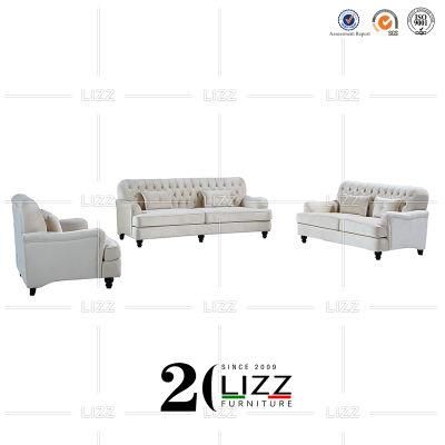 European Office Leisure Chesterfield Sectional Fabric Sofa Furniture