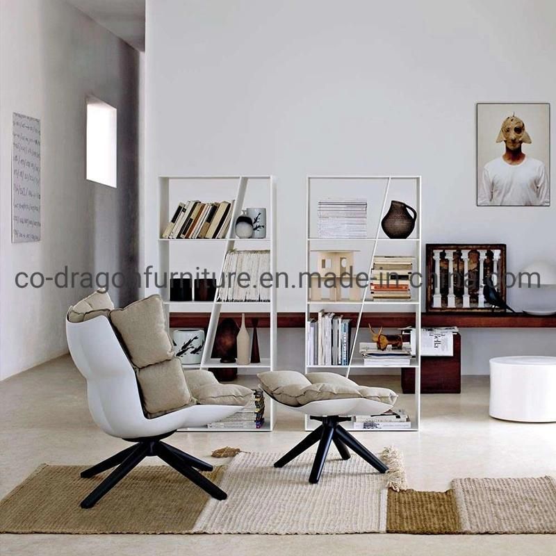 Fashion Home Furniture Glass Plastic Leisure Chair with Wooden Legs