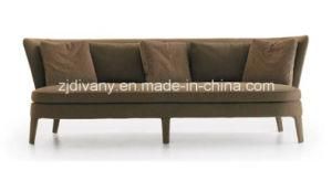 Modern Brown Fabric Sofa Set (D-37-3)