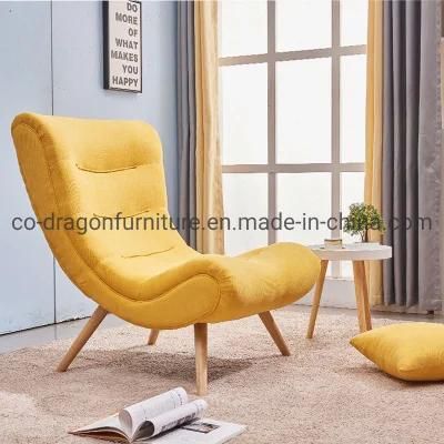 Hot Sale Home Furniture Fabric Simple Leisure Chair with Legs