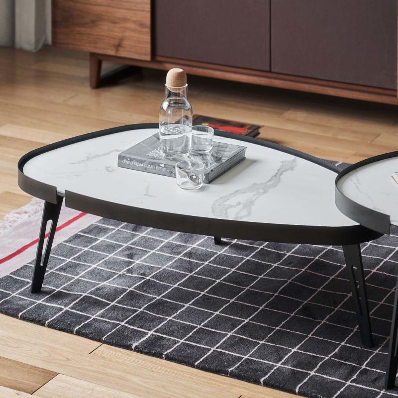 CT133b Coffee Table, Latest Design Ceramic Top Coffee Table, Italia Design Home and Hotel Furniture Customization