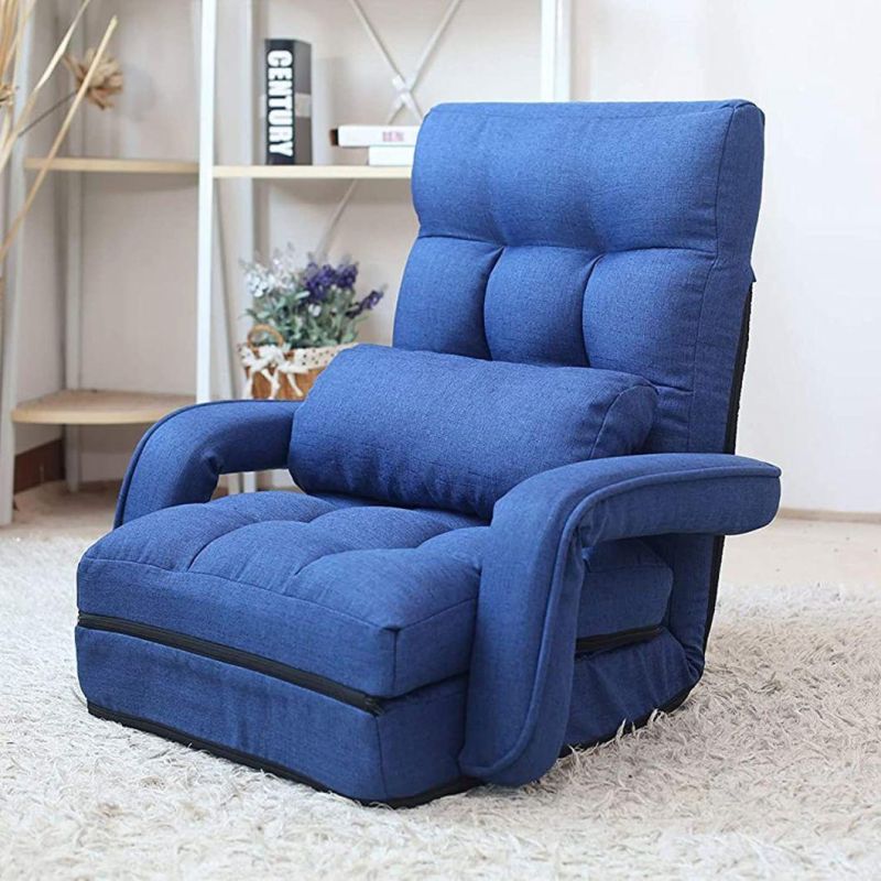 Japanese Style 42-Position Adjustable Folding Lazy Sofa Floor Chair