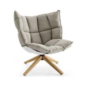 Newest Designer Comfortable Fiberglass Shell Lounge Chair Swivel Husk Chairs for Home Hotel Living Room Furniture