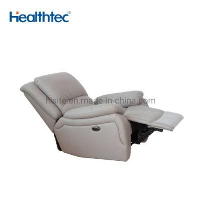 Deluxe Electric Leather Air Recliner Sectional Black Reclining Sofa with 1 Console