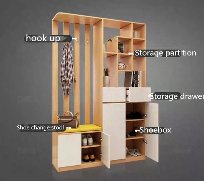 Chinese Wholesale Home Hotel Living Room Bedroom Furniture Modern Shoe Case Wooden Wardrobe Side Cabinets