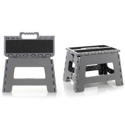 Frosted Black Treadable Portable Folding Stool