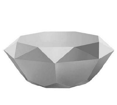 Luxury Furniture Stainless Steel Diamond Shape Center Coffee Table