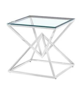 Stainless Steel Tempered Glass Coffee Table