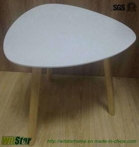 Cheap Wooden Teardrop-Shaped Coffee Table (WS16-0166, for living room)